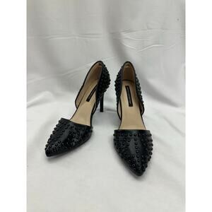 French Connection Bkack leather Heel 9
